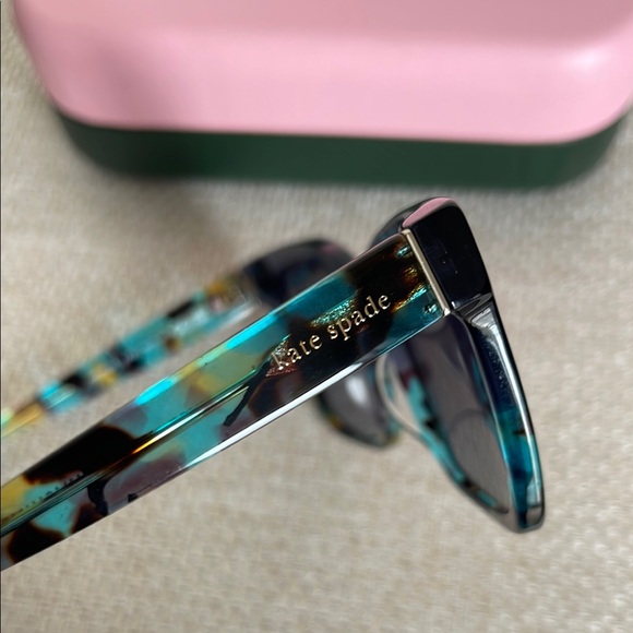 Kate Spade Blue Rectangular Sunglasses - Picture 6 of 6